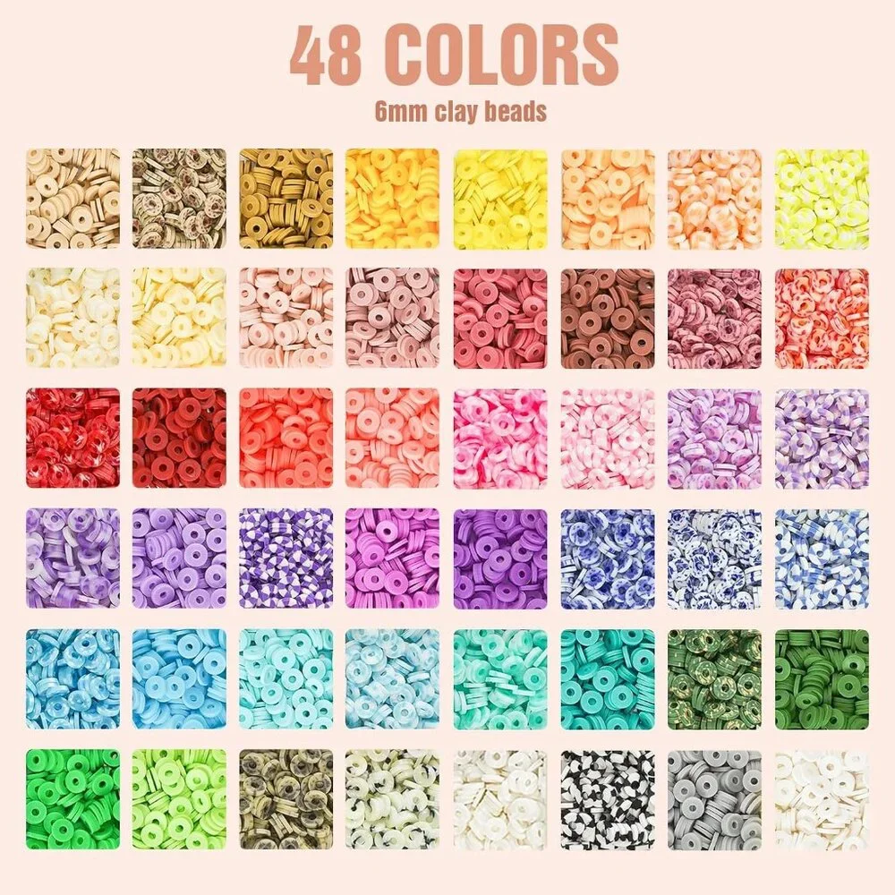 Clay Bead DIY Jewelry Kit 10800Pcs Letter Beads Friendship Bracelets SEALED